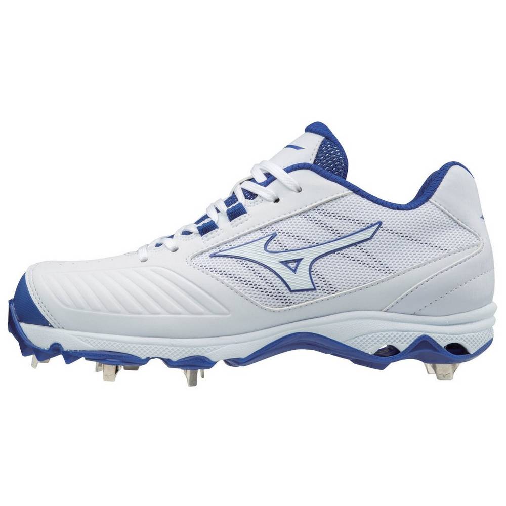 Scarpe Softball Mizuno 9-Spike Advanced Sweep 4 Basse Metal Donna - Bianche/Blu Reale - 23469-OPWC